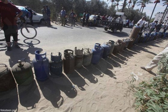 Queue pour le gaz à Gaza
